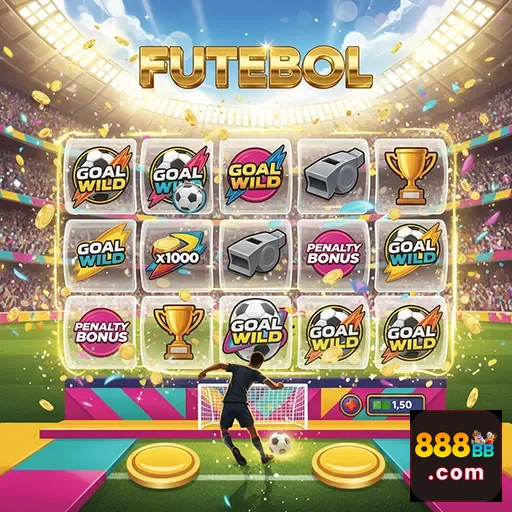 Imagem de jogo de slot de futebol no 888bb, destacando elementos de entretenimento e apostas.